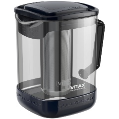 Изображение товара Чайник заварочный Vitax Quattropot 900 мл 4в1 универсальный с фильтром и стеклянной колбой