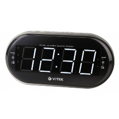 Изображение товара Радиобудильник VITEK VT-6610 SR с цифровым тюнером и таймером отключения