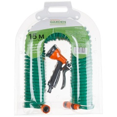 Изображение товара Шланг витой 15м + поливочный набор STARTUL GARDEN ST6015-03
