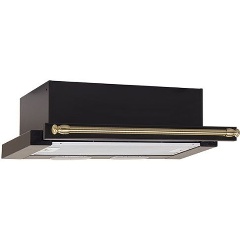 Изображение товара Встраиваемая вытяжка Elikor Интегра 50П-400-В2Л антрацит/рейлинг бронза 50 см