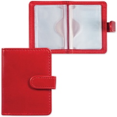 Изображение товара Визитница/кредитница GALANT "Ritter" однорядная, на 24 карты, под гладкую кожу, застежка, бордовая, 235399