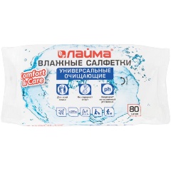 Изображение товара Влажные салфетки ЛАЙМА, 80 шт.