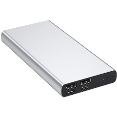 Изображение товара Внешний аккумулятор HIPER CORE 2XL Metal, 10000 мАч, серебристый