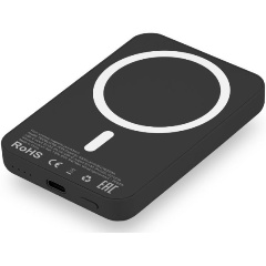 Изображение товара Внешний аккумулятор uBear Flow 5 000 mAh с поддержкой MagSafe, черный