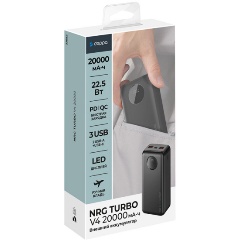 Изображение товара Внешний аккумулятор Deppa NRG Turbo V4 20000 мАч дисплей быстрая зарядка