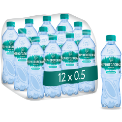 Изображение товара Вода питьевая газированная ЧЕРНОГОЛОВКА 0,5 л ПЭТ (12 штук в упаковке)