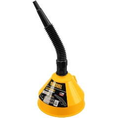 Изображение товара Пластиковая воронка 160 мм с металлическим ситом и гибким наконечником DENZEL 537206