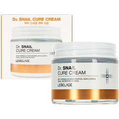Изображение товара Восстанавливающий крем для лица LEBELAGE с муцином улитки 70 мл для ухода и молодости кожи