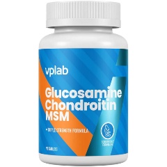 Изображение товара Глюкозамин и Хондроитин VP Laboratory Glucosamine Chondroitin MSM 90 таб