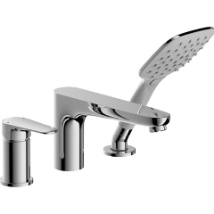 Изображение товара Смеситель для ванны Bravat Iguassu F5173218CP-1-RUS встраиваемый на 3 отверстия хром