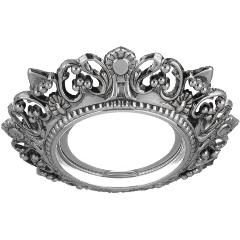 Изображение товара Встраиваемый светильник Gauss Antique CA051 Круг. Серебро/Черный Gu5.3 1/40