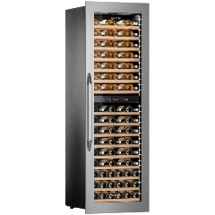 Изображение товара Встраиваемый винный шкаф Meyvel MV83-KSB2 на 96 бутылок с двумя зонами охлаждения