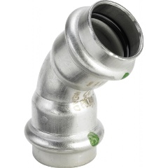 Изображение товара Угол ВВ 45° Viega Sanpress Inox, с SC-Contur, 15 мм, модель 2326