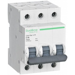 Изображение товара Автоматический выключатель Systeme Electric (Schneider Electric) 3п C 40А 4.5кА City9 Set, 400В, C9F34340