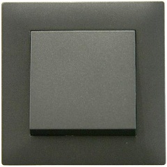 Изображение товара Выключатель Makel 1-клав. Karea RIZZ STAR дым. металлик, 88050001