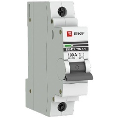 Изображение товара Выключатель нагрузки EKF 1п 100А ВН-125 PROxima, SL125-1-100-pro