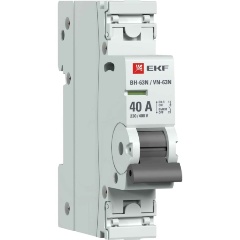 Изображение товара Выключатель нагрузки EKF 1п 40А ВН-63N PROxima, S63140