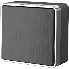 Изображение товара Выключатель одноклавишный проходной Werkel Gallant графит рифленый W5012004 4690389164071