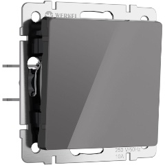 Изображение товара Выключатель одноклавишный проходной Werkel графит акрил W1112044 4690389197420