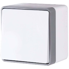 Изображение товара Выключатель одноклавишный влагозащищенный Werkel Gallant белый W5010201 4690389163920