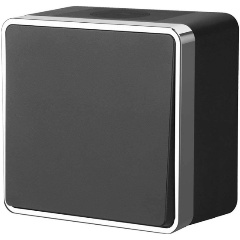 Изображение товара Выключатель одноклавишный влагозащищенный Werkel Gallant черный/хром W5010235 4690389164040