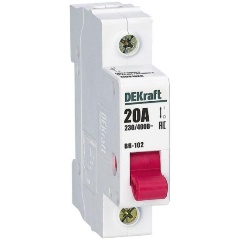 Изображение товара Выключатель-разъединитель DEKraft 1п 20А ВН-102, 17001DEK