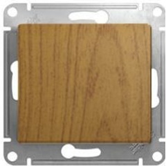 Изображение товара Выключатель SCHNEIDER ELECTRIC GLOSSA сх.1 10А механизм дерево дуб