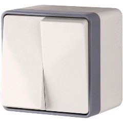 Изображение товара Выключатель Werkel двухклавишный влагозащищенный Gallant слоновая кость WL15-03-02 4690389102271