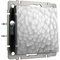 Изображение товара Выключатель Werkel Hammer одноклавишный проходной серебряный W1212006 4690389162046