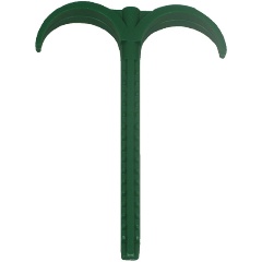 Изображение товара Дюбель Walraven BIS DDH 50, крюковой двойной, D-28, длина, мм-80, высота, мм-75, полиамид, зелёный (упаковка 50 шт)