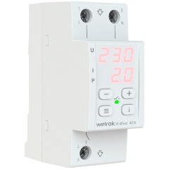 Изображение товара Реле напряжения с контролем тока и мощности Welrok VI-40 red
