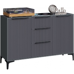 Изображение товара Комод WOODVILLE Иадама графит / графит софт