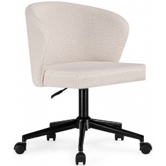 Изображение товара Кресло офисное WOODVILLE Lika white teddy / black