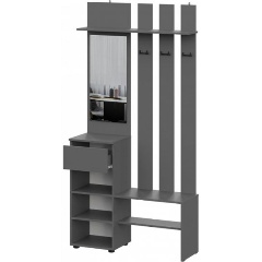 Изображение товара Прихожая WOODVILLE Сибити графит серый современная мебель для коридора