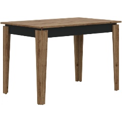 Изображение товара WOODVILLE Стол деревянный Алвин дуб вотан / графит