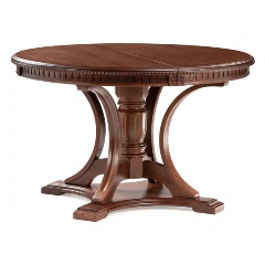 Изображение товара Стол деревянный WOODVILLE Нозеан круглый миланский орех