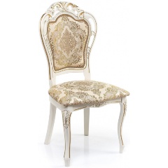 Изображение товара Стул деревянный WOODVILLE Bronte молочный с патиной