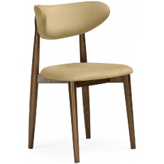 Изображение товара Стул деревянный WOODVILLE Фарго бежевый / миланский орех