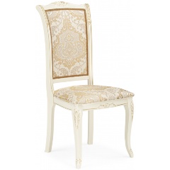 Изображение товара Стул WOODVILLE деревянный Керия слоновая кость / золото патина