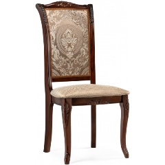 Изображение товара Стул деревянный WOODVILLE Керия ткань бежевый / вишня