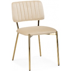 Изображение товара Стул WOODVILLE на металлокаркасе Armond beige / gold