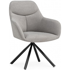 Изображение товара Стул на металлокаркасе WOODVILLE Бартон 2 ткань мадера 22 / черный матовый