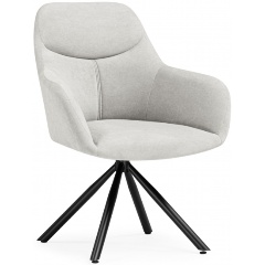 Изображение товара Стул на металлокаркасе WOODVILLE Бартон 2 ткань мадера 2 / черный матовый