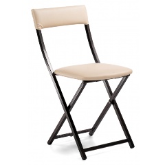 Изображение товара Стул на металлокаркасе WOODVILLE Elevis ваниль крап / темный мусс