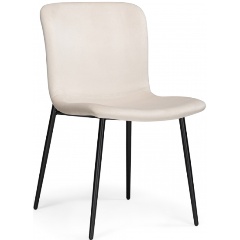 Изображение товара Стул WOODVILLE на металлокаркасе Игон бежевый / черный муар