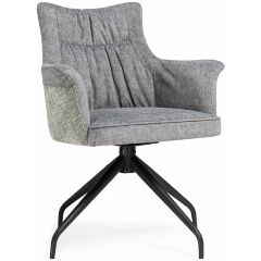 Изображение товара Стул WOODVILLE на металлокаркасе Kaser 360 крутящийся grey / black