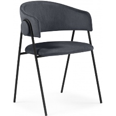 Изображение товара Стул WOODVILLE на металлокаркасе Криспиан серый/черный для кухни и офиса