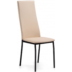 Изображение товара Стул на металлокаркасе WOODVILLE Mirilis ваниль / темный мусс