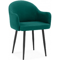 Изображение товара Стул обеденный WOODVILLE на металлокаркасе Морено velutto 33 / черный