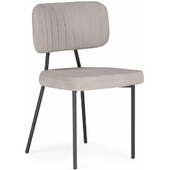 Изображение товара Стул на металлокаркасе WOODVILLE Вакао латте brendy smoke 04 / черный